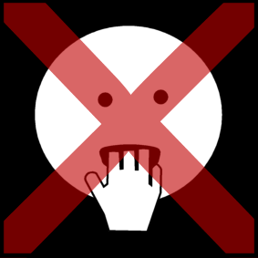 hand: put in your mouth